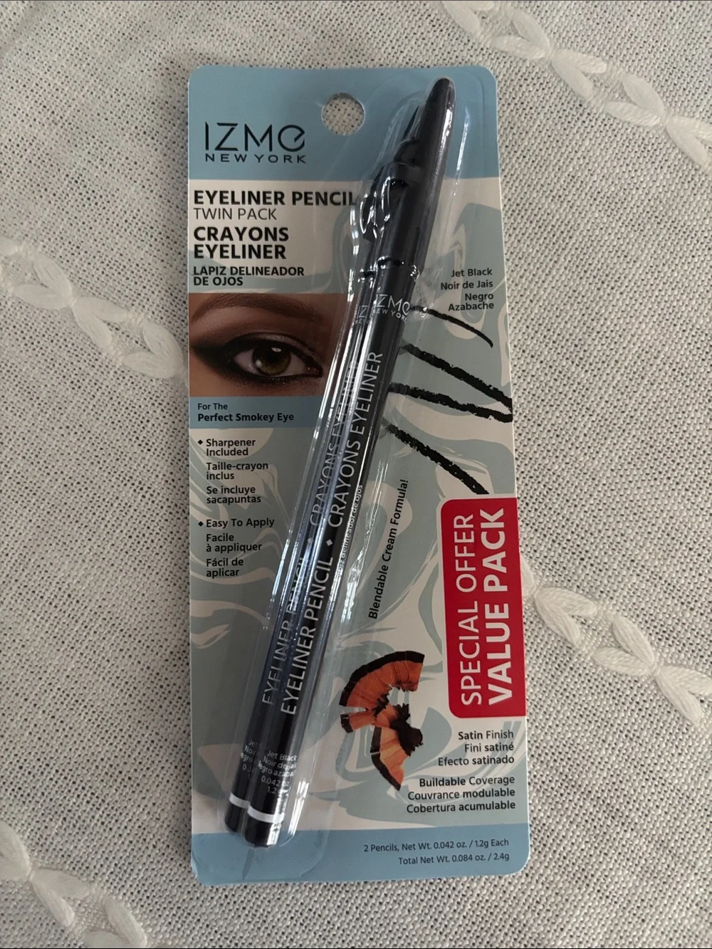 Jet Black Eyeliner Pencil Twin Pack
